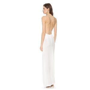 Olkay Gulsen White Backless Dress